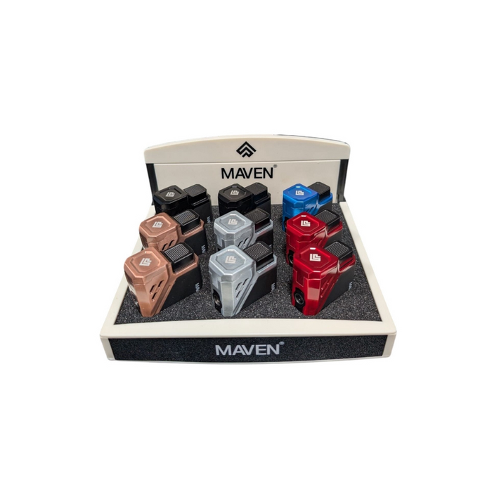 Maven Prime Tripe Jet Flame Torch Lighters - 9ct