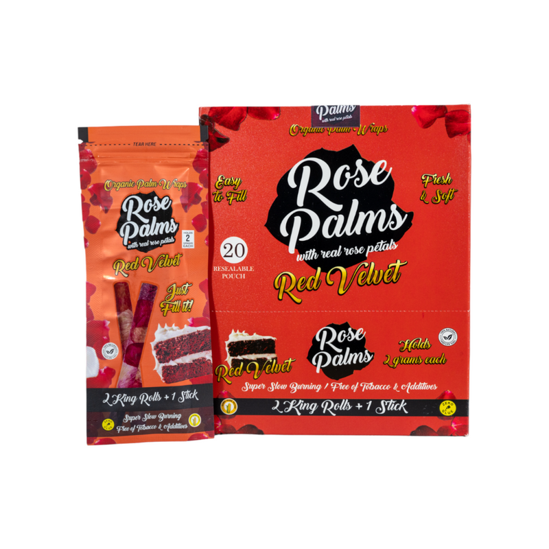 Rose Palms King Size Wraps - Assorted Flavors - 20ct