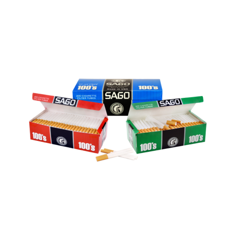 SAGO - 100s Filter Tubes - Assorted Options - 5/200ct