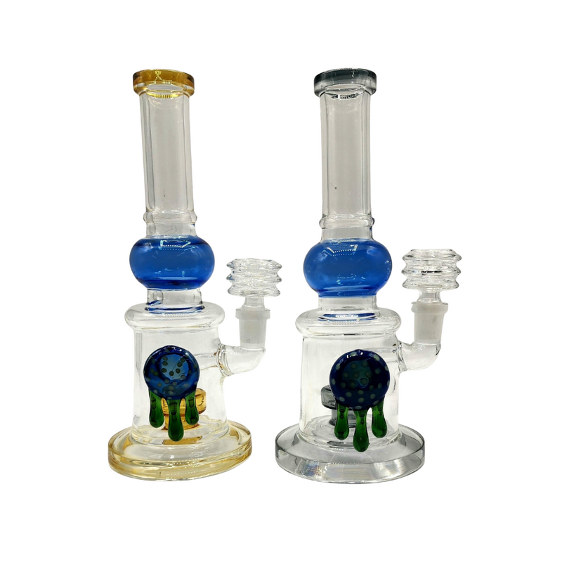 8" Slime Design Water Pipe - Assorted Colors