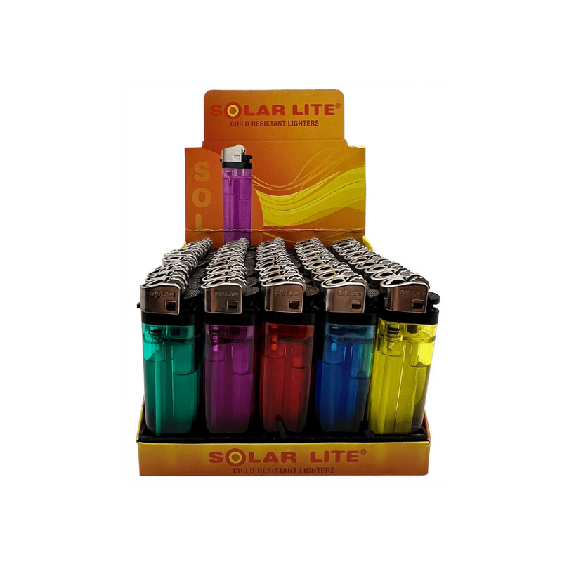 Solar Lite Cheap Lighters - Assorted Colors – 50ct