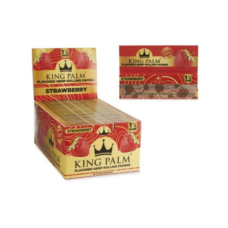 King Palm 1¼ Hemp Rolling Papers - Assorted Flavor - 22ct