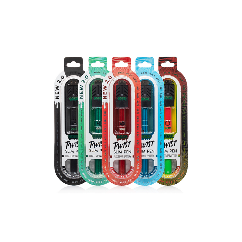 OOZE Twist Slim Pen 2.0 - 320 MAh Flex Temp Battery - Assorted Colors