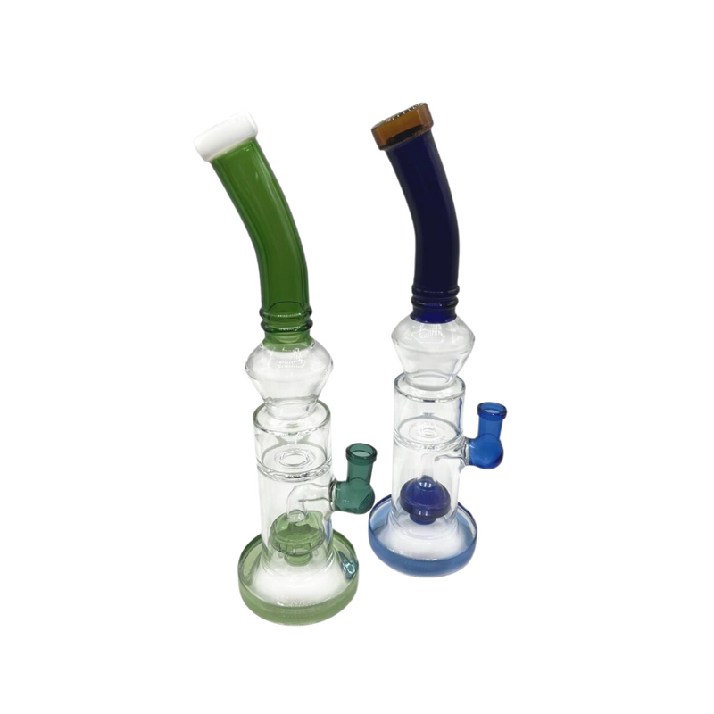 12" UFO Perc Water Pipe Bong - Assorted Colors