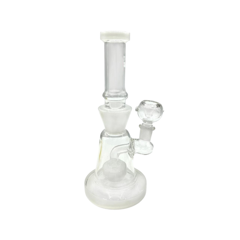 8" White Shower Perc Water Pipe