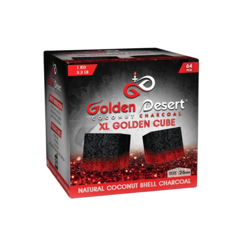 Golden Desert XL Golden Cube Coconut Charcoal - 64ct