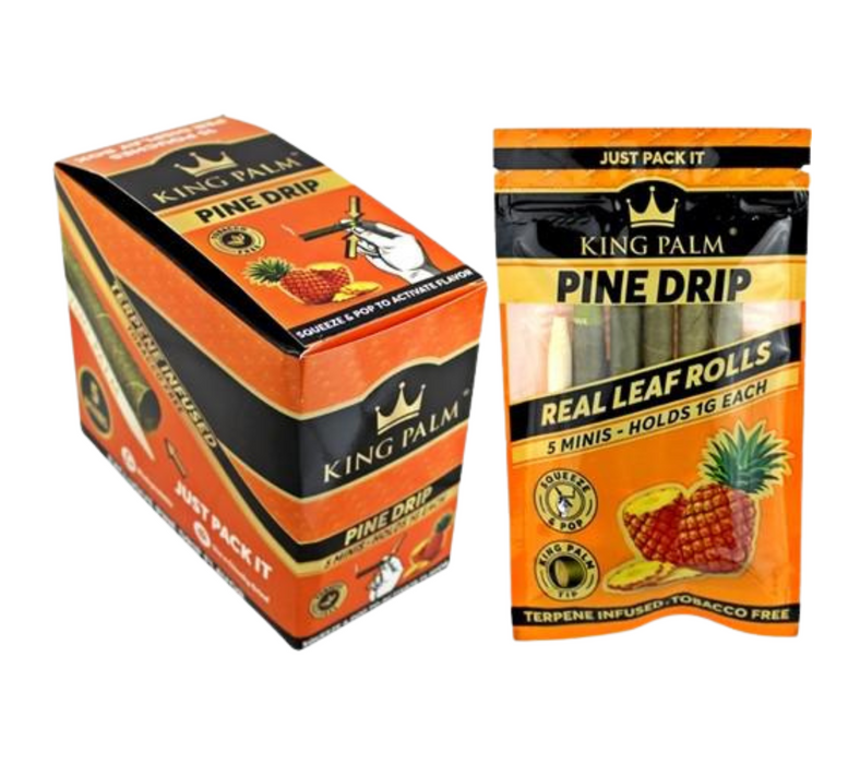 King Palm Mini Hemp Wraps – Assorted Flavors - 15ct