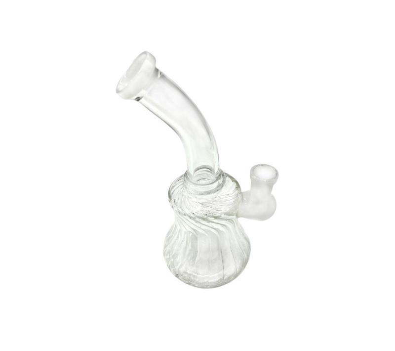 6" Crystal Base Water Pipe Bong w/Perc - Assorted Colors