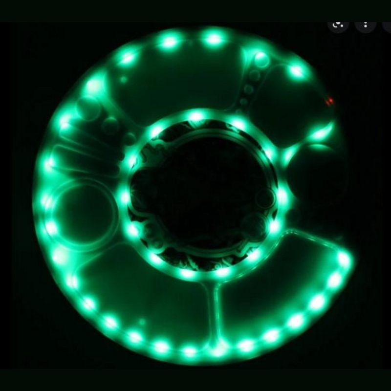 LED Multi-Color Plastic Rolling Spin Tray (R&M)