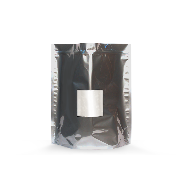 Mylar 1 Pound Tamper Evident Harvest Bag - Silver