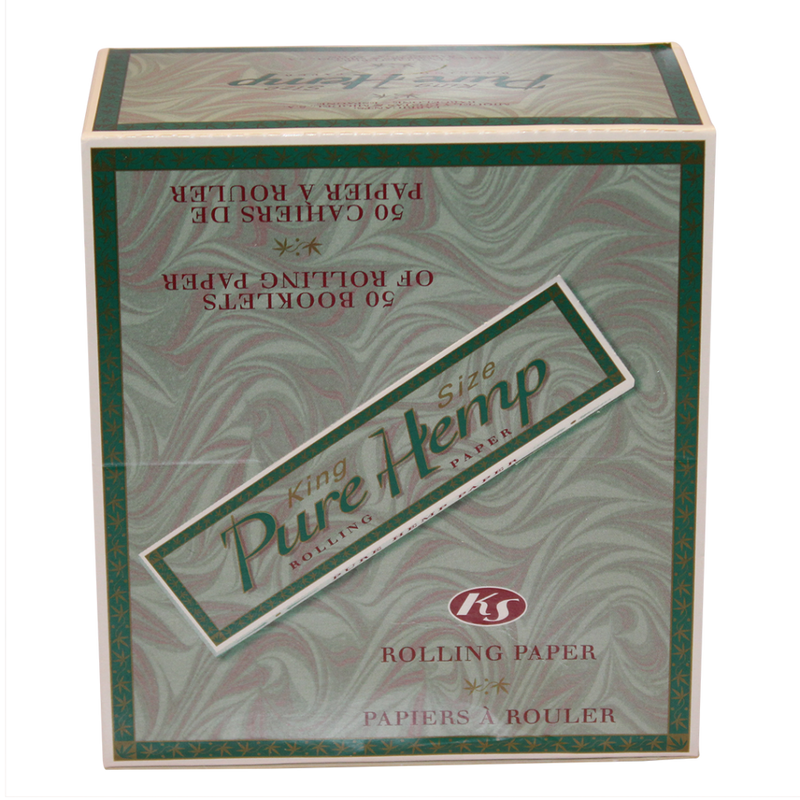 Pure Hemp Kingsize Rolling Papers – 50ct