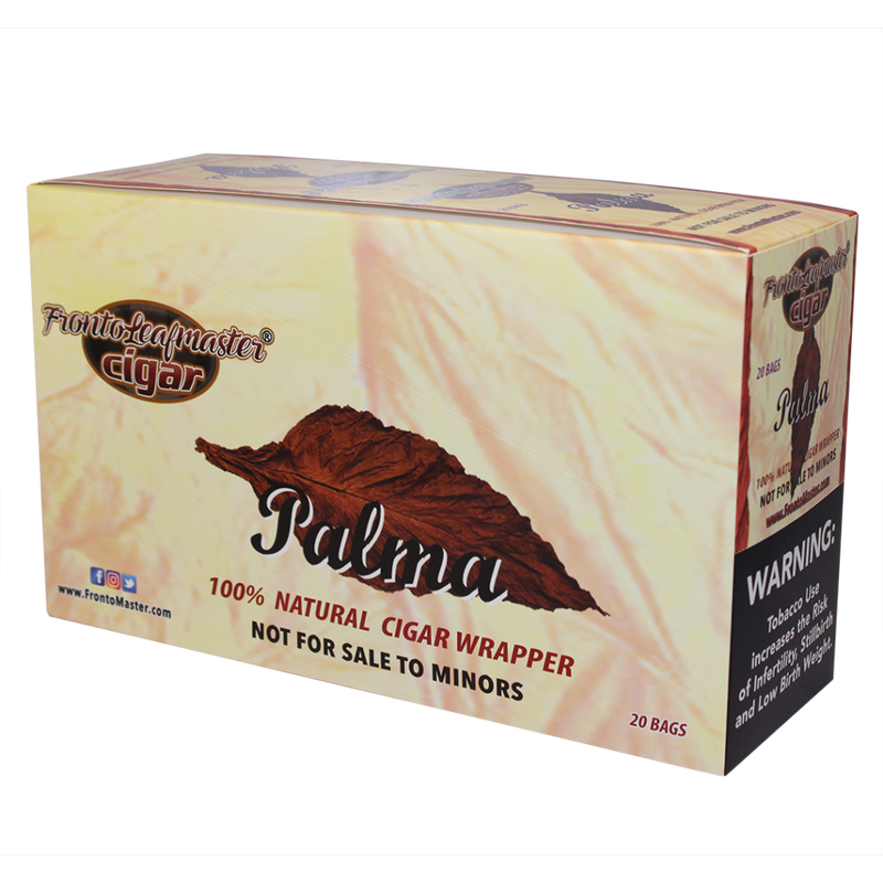 Fronto Leaf Master 100% Natural Cigar Wrapper – Assorted Flavors - 20ct