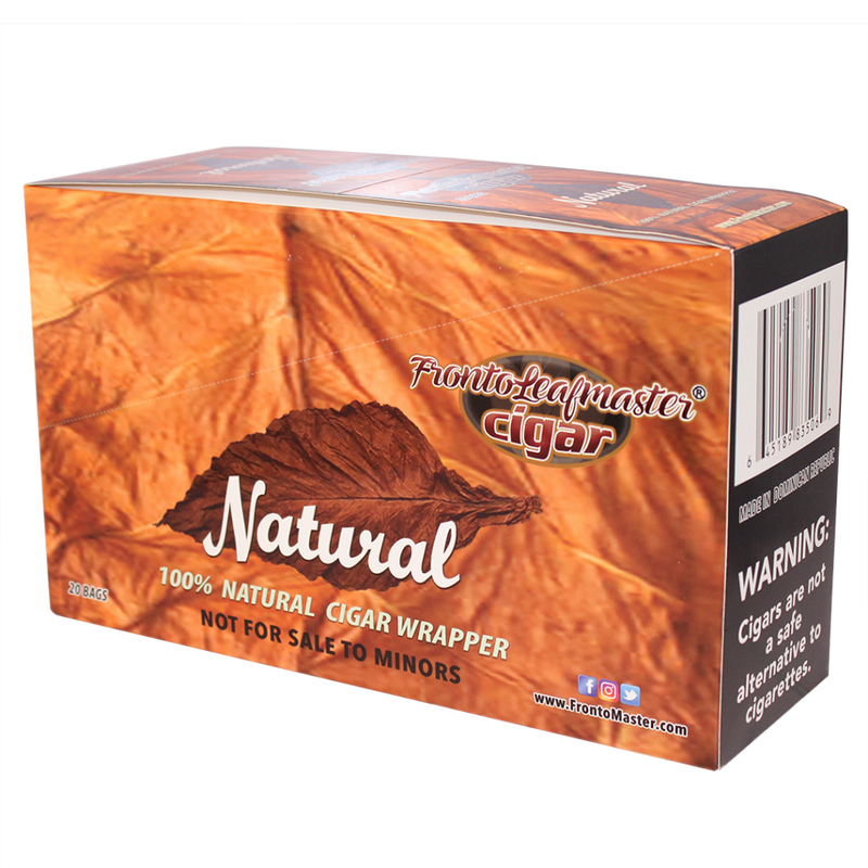 Fronto Leaf Master 100% Natural Cigar Wrapper – Assorted Flavors - 20ct
