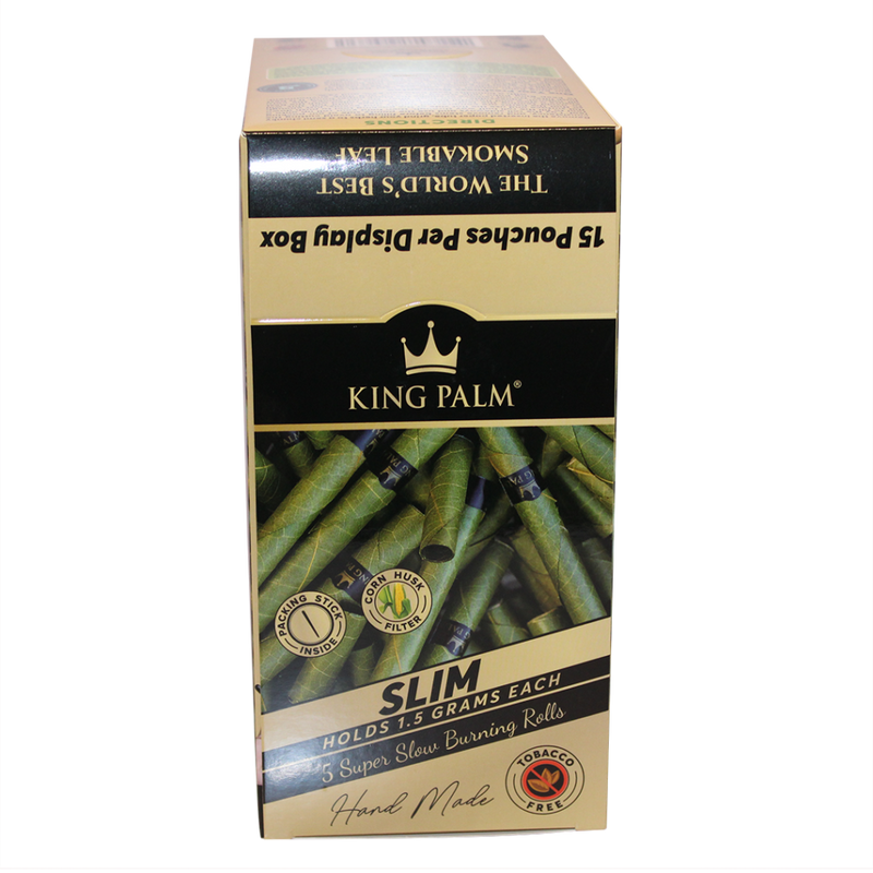 King Palm Slim Leaf Rolls - 15 Count