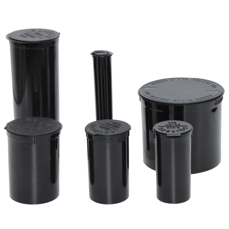 Pop Top Child Resistant ASTM Drams – Assorted Sizes