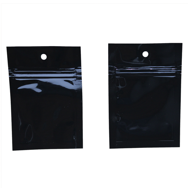 Mylar 1 Gram Tamper Evident Zip-Lock Bag - Black