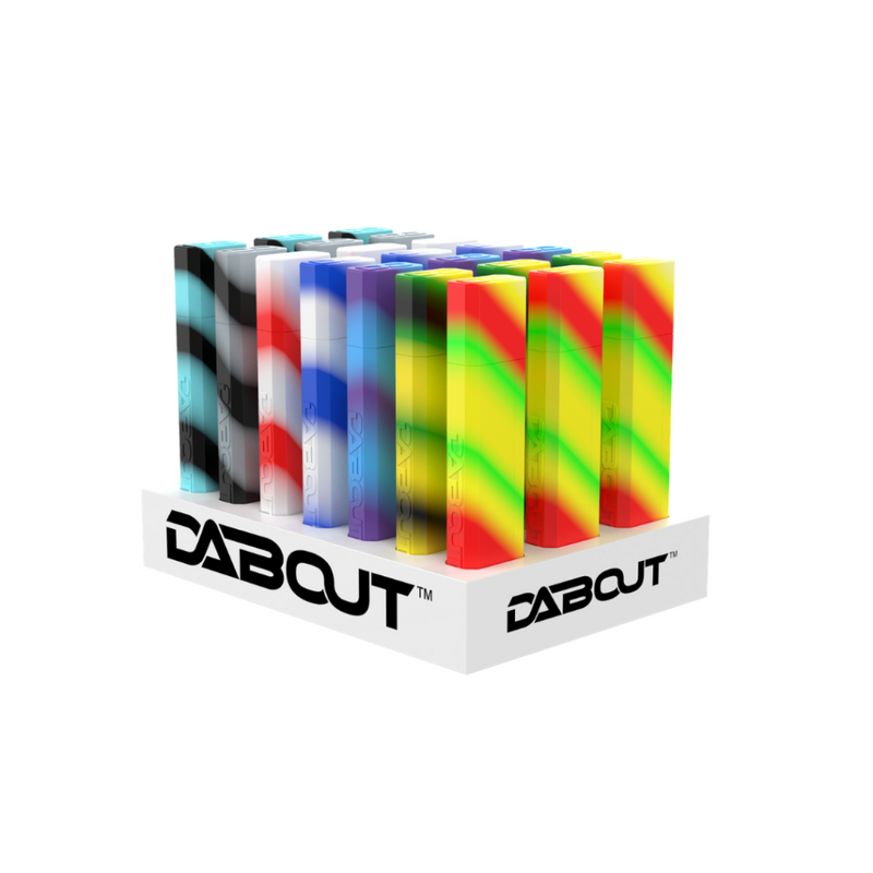 White Rhino Dabout Container With Pyrex Dab Straw – 21ct