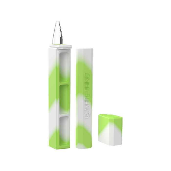 White Rhino DabOut Container With Quartz Dab Straw – 21ct