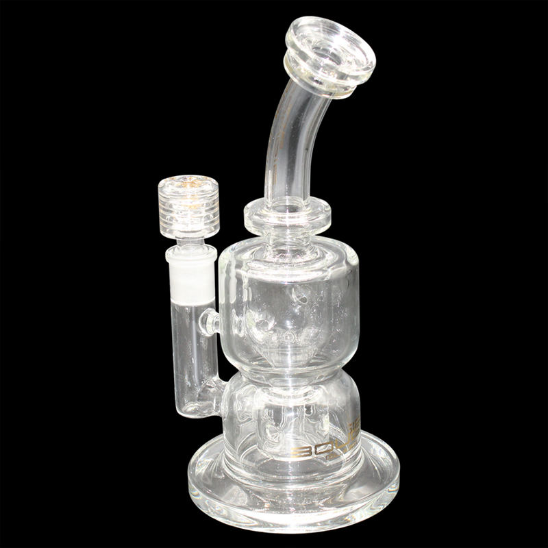 Bougie Glass 9″ Bent Neck Torus Incycler Dab Rig Water Pipe