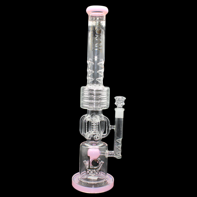Lookah 20.3″ Spiral Honeycomb Chandelier Water Pipe – Assorted Colors