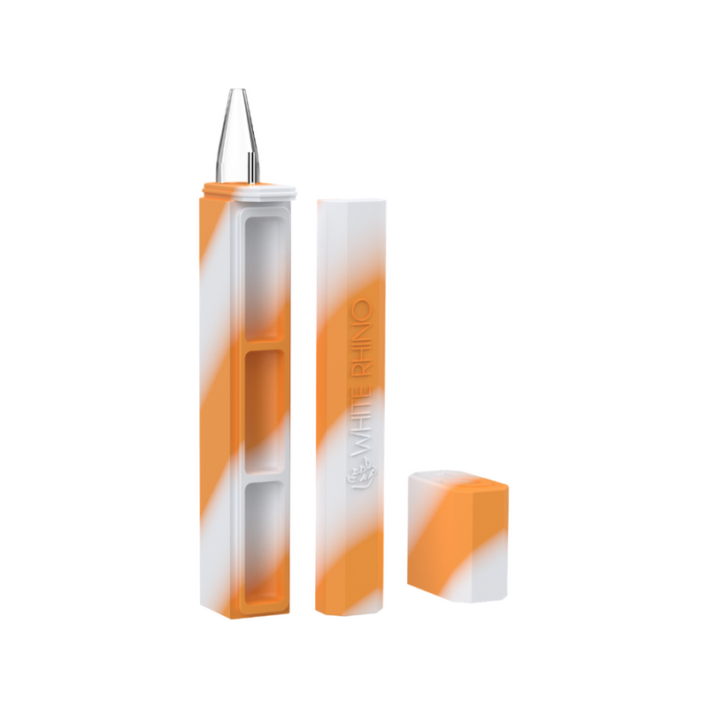 White Rhino DabOut Container With Quartz Dab Straw – 21ct