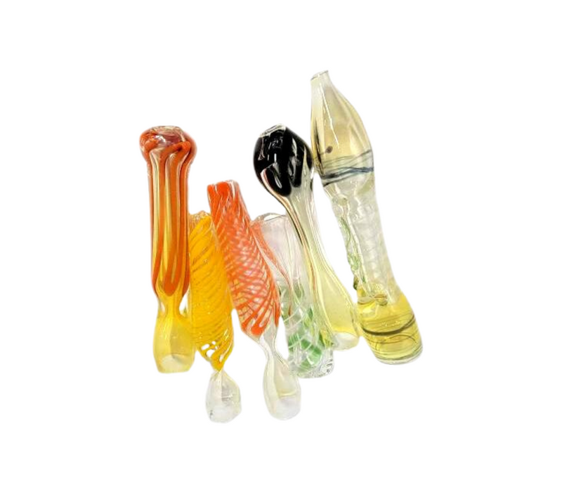 Assorted Glass Chillum Hand Pipes - 100ct