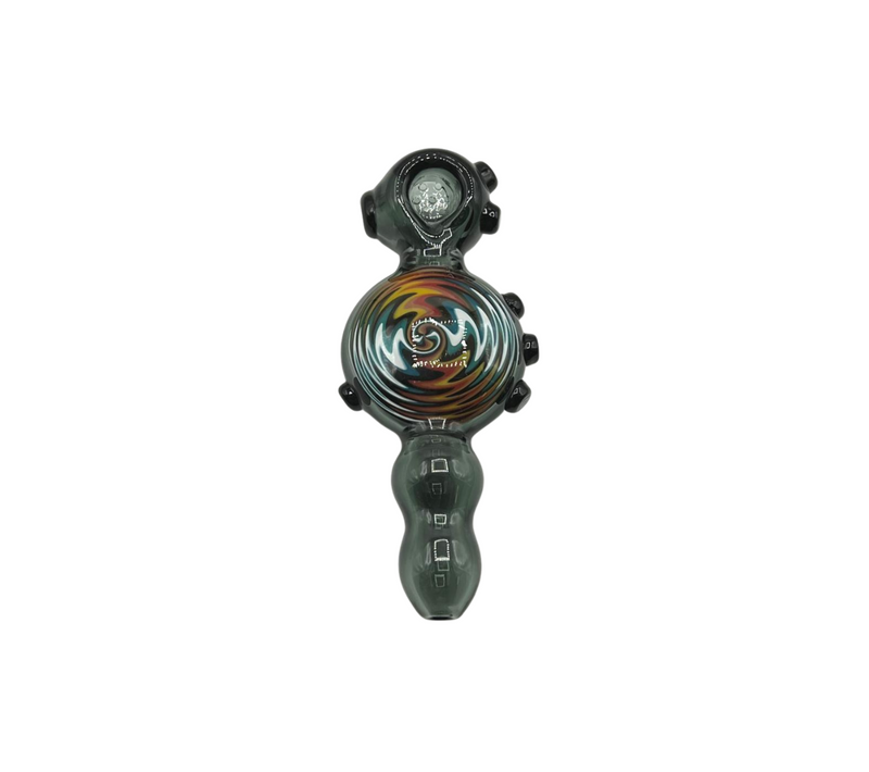 Reversible Design Glass Hand Pipe With Built-In Screen Bowl
